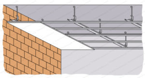 Pose de plafond suspendu